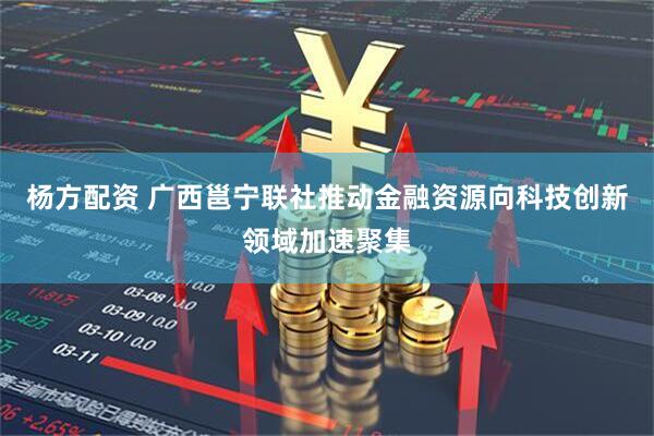 杨方配资 广西邕宁联社推动金融资源向科技创新领域加速聚集